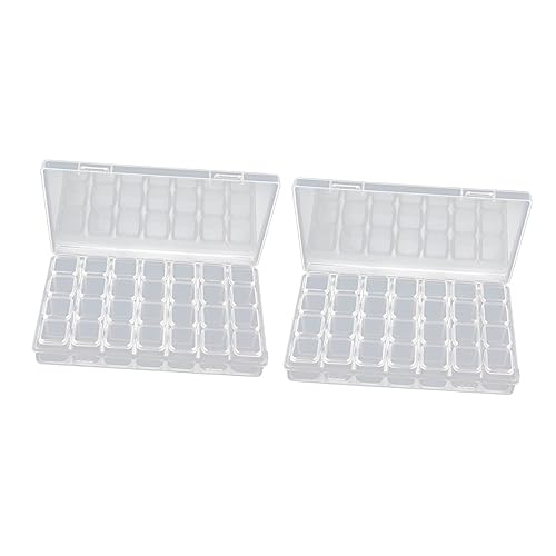 Housoutil 2stücke Fächer Box Transparent Nail Art Aufbewahrungsbox Mit Fächern Für Nagelschmuck Nagelperlen Und Kleinteile Leicht Und Kompakt Housoutil 2stücke Fächer Box Transparent Nail Art Aufbewahrungsbox Mit Fächern Für Nagelschmuck Nagelperlen Und Kleinteile Leicht Und Kompakt von Housoutil