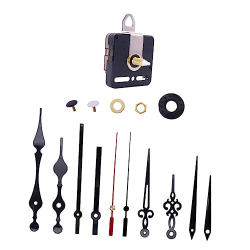 Housoutil 3 Sets Uhrzubehör Uhrwerk Kaminuhren Bunte Runde Wanduhr Welle Leise Wanduhr Große Uhr Mechanismus Uhrzeiger Retro Leise Uhr Wassertropfen Uhr Metall von Housoutil
