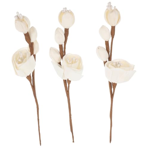 Housoutil 3 Stück Badezimmer Diffusor Passiver Diffusor Aromatherapie Diffusionsstab Duftstäbchen Diffusorstäbchen Nachfüll Duftdiffusor Badezimmer Duftdiffusor Weiß von Housoutil