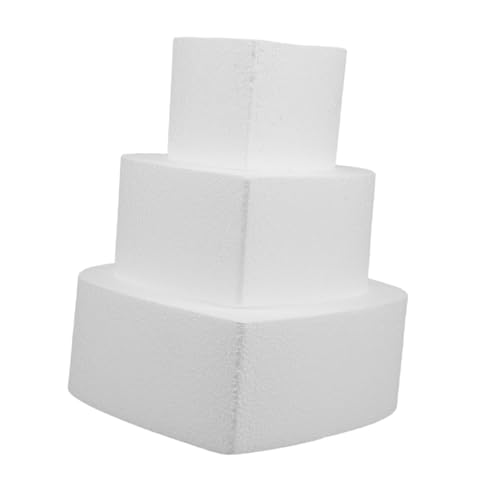 Housoutil 3 Stücke Backform Geburtstagstortendekoration Hochzeitstorten Attrappen gefälschte Hochzeitstorte Kuchenformen zum Backen geburtstagstorte Schaum Weiß Housoutil 3 Stücke Backform Geburtstagstortendekoration Hochzeitstorten Attrappen gefälschte Hochzeitstorte Kuchenformen zum Backen geburtstagstorte Schaum Weiß von Housoutil