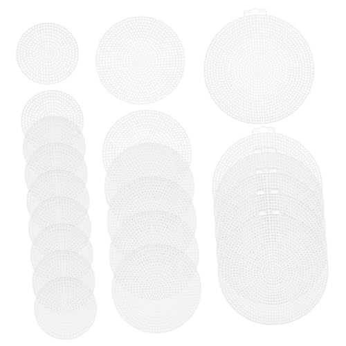 Housoutil 30 Stück Kreuzstichnetz Feines Netz Bastelnetz Für Stichnetz Netzgewebe Netzstoff Leinwandformen Haushaltsstichnetz Leinwandnetz Nähen Stickerei von Housoutil