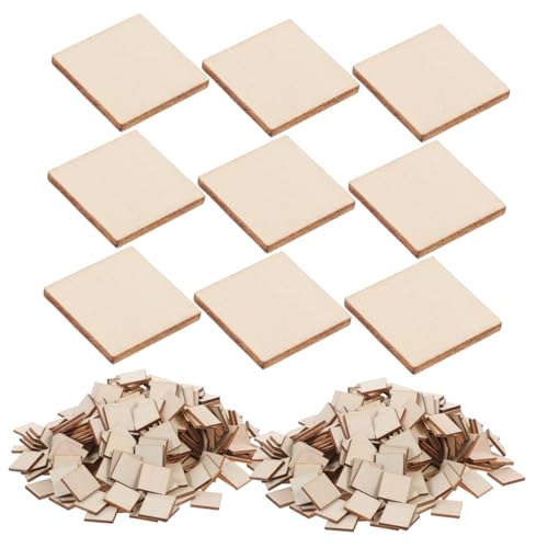Housoutil 300 Stk. Quadratische Holzscheiben aus Unbehandeltem Holz Dünne DIY Bastelplatten für Malerei Hochzeit Handgemachte Dekorationen und Kreative Kunstprojekte Housoutil 300 Stk. Quadratische Holzscheiben aus Unbehandeltem Holz Dünne DIY Bastelplatten für Malerei Hochzeit Handgemachte Dekorationen und Kreative Kunstprojekte von Housoutil