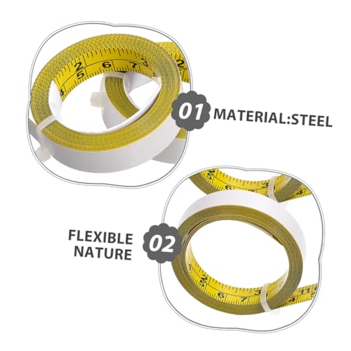 Housoutil 3Roll Selbstklebendes Stahlmaßband mit Doppelskala Wiederverwendbares Einfach zu Installierendes Klebe-Messlineal für Holzbearbeitung Holzarbeit und Zeichentisch Housoutil 3Roll Selbstklebendes Stahlmaßband mit Doppelskala Wiederverwendbares Einfach zu Installierendes Klebe-Messlineal für Holzbearbeitung Holzarbeit und Zeichentisch von Housoutil
