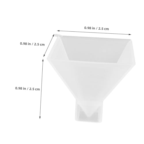 Housoutil 4 Stück Flexibles Silikon Pyramidengießform DIY Wiederverwendbar für Harzkunst Glänzende Oberfläche Langlebig Transparente Pyramidenform für Bastelprojekte und Handgefertigte von Housoutil