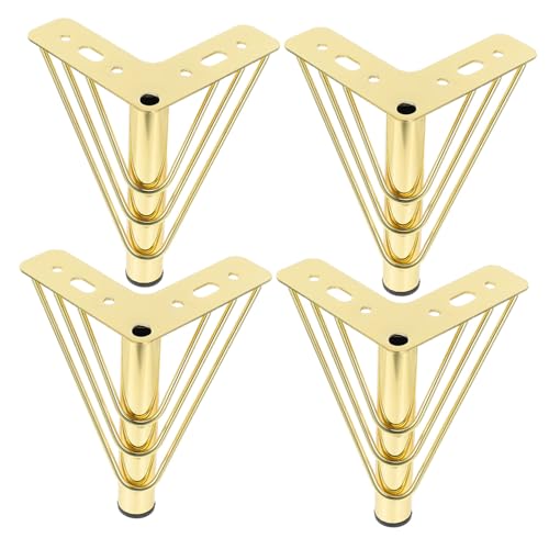 Housoutil 4 Stück Metall Möbelfüße Robuste Sofafuß Ersatzbeine aus Kratzfest Geräuschlos mit Fußpolstern Stabile Unterstützung für Couch Schrank Couchtisch und Tv Möbel Housoutil 4 Stück Metall Möbelfüße Robuste Sofafuß Ersatzbeine aus Kratzfest Geräuschlos mit Fußpolstern Stabile Unterstützung für Couch Schrank Couchtisch und Tv Möbel von Housoutil