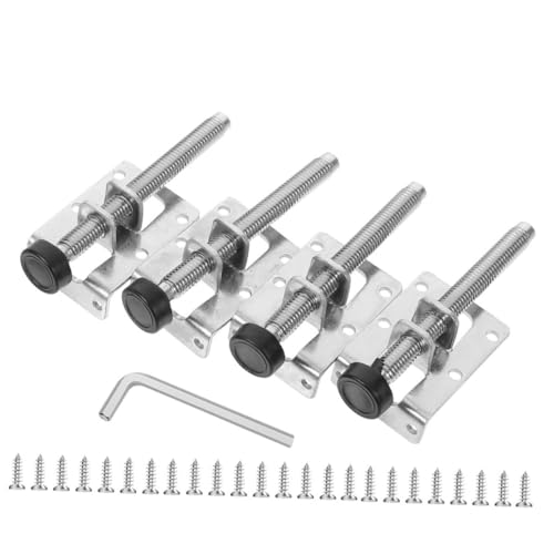 Housoutil 4 Stück Teiliges Höhenverstellbare Möbelfüße aus Kaltgewalztem Stahl rutschfeste Nivellierfüße für Möbel und Tische Stabile Verstellfüße für Unebene Böden Inklusive Montagezubehör Housoutil 4 Stück Teiliges Höhenverstellbare Möbelfüße aus Kaltgewalztem Stahl rutschfeste Nivellierfüße für Möbel und Tische Stabile Verstellfüße für Unebene Böden Inklusive Montagezubehör von Housoutil