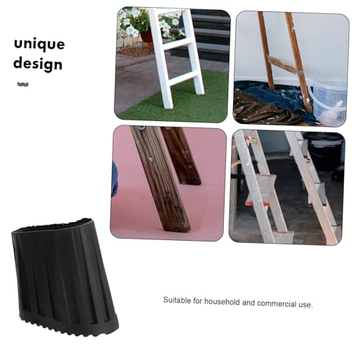 Housoutil 4 Stück Teiliges Rutschfeste Leiterfüße aus Dickem Gummi Rutschfeste Leiterfußabdeckungen für Haushaltsleitern Schalldämmend Vibrationsdämpfend Langlebiger Bodenschutz für von Housoutil