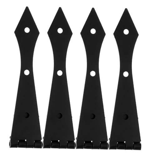 Housoutil 4 Stück Teiliges Schwere Schwarze Metall türscharniere mit Dekorativem Pfeildesign Strapazierfähig für Holztüren für Scheunen Gartentore Geräuscharm und Langlebig Housoutil 4 Stück Teiliges Schwere Schwarze Metall türscharniere mit Dekorativem Pfeildesign Strapazierfähig für Holztüren für Scheunen Gartentore Geräuscharm und Langlebig von Housoutil