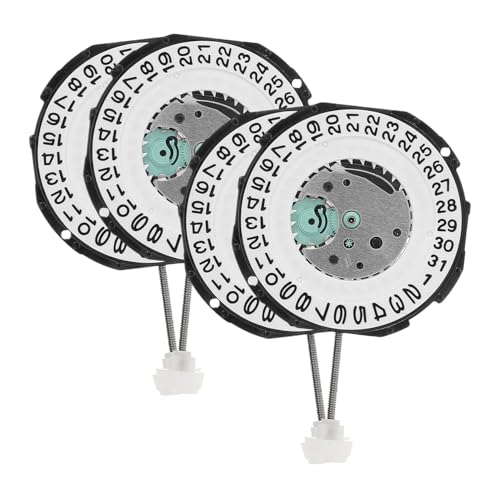 Housoutil Uhren-tageszifferblatt 4-teiliges Uhrwerk-zubehör Kalender Zum Reparieren Und Aufrüsten von Housoutil