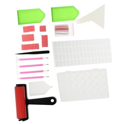 Housoutil 42stücke Diamantmalerei Werkzeugset Mit Diamantstift Und Diamant-tablett Für Kunst Perlensortiertablett Und Für Einfache Bastelarbeiten von Housoutil