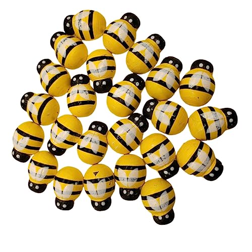 Housoutil 48 Stück Teiliges Kreative Bienen Deko Holz Handbemalte Bienenkunst für Garten Wohnzimmer und Kinderzimmer als für Stimmungsvolle Inneneinrichtung Housoutil 48 Stück Teiliges Kreative Bienen Deko Holz Handbemalte Bienenkunst für Garten Wohnzimmer und Kinderzimmer als für Stimmungsvolle Inneneinrichtung von Housoutil