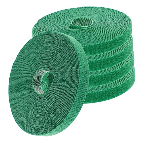 Housoutil 5 Rollen selbstklebendes Kabelmanagementband mit Klettband zum Organisieren von Drähten und Kordeln, langlebige Pflanzenbinder, grün für den Einsatz Housoutil 5 Rollen selbstklebendes Kabelmanagementband mit Klettband zum Organisieren von Drähten und Kordeln, langlebige Pflanzenbinder, grün für den Einsatz von Housoutil