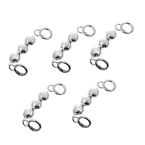 Housoutil Perlen Taschenkette für Handtaschen – 5 Stück Schultergurt Verlängerungskette Selbstgemacht Taschenzubehör Dekorative Umhängetasche Clutch Zubehör für Reisen und Partys Housoutil Perlen Taschenkette für Handtaschen – 5 Stück Schultergurt Verlängerungskette Selbstgemacht Taschenzubehör Dekorative Umhängetasche Clutch Zubehör für Reisen und Partys von Housoutil