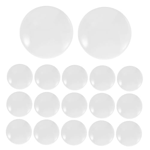 Housoutil 50 Stück Klare Glas Cabochons Runde Dome Tiles für Schmuckherstellung Fotoanhänger DIY Ohrringe Halsketten Ringe Kreative Bastelideen Langlebige Glassteine von Housoutil