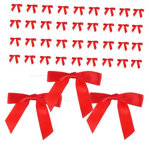 Housoutil 50 Stück Kleine Rote Mini Schleifen mit Eisendraht Polyester Bänder für Geschenkverpackungen Hochzeiten Partydekoration und DIY Projekte Verstellbar und Langlebig Vielseitig Housoutil 50 Stück Kleine Rote Mini Schleifen mit Eisendraht Polyester Bänder für Geschenkverpackungen Hochzeiten Partydekoration und DIY Projekte Verstellbar und Langlebig Vielseitig von Housoutil