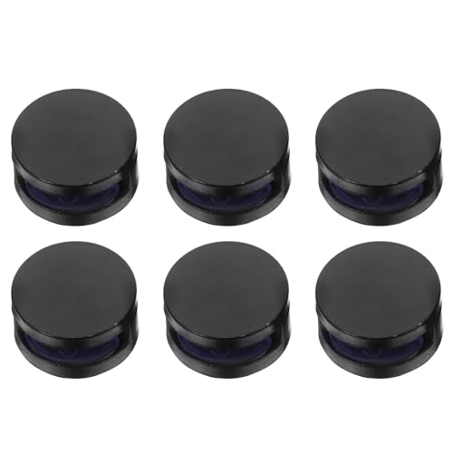 Housoutil 6 Stück Glasbefestigungsklammern mit Schrauben Runde Spiegelhalter für Glas Wandmontierte Badezimmer-mirror-clips Robuste Metallhalterungen für Spiegel und Glasplatten von Housoutil