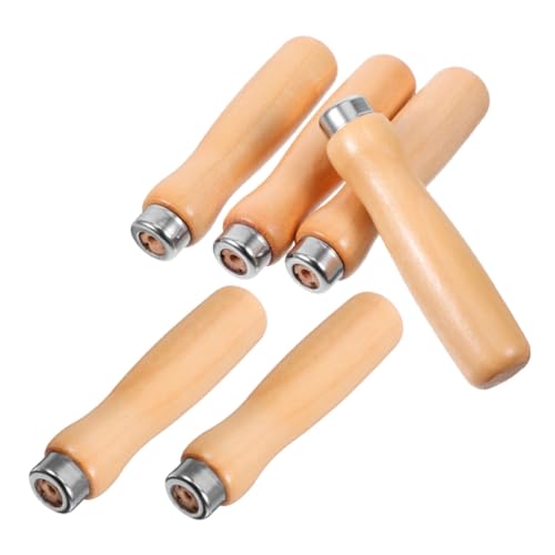 Housoutil 6 Stück Holzfeilengriffe mit Metallkragen Robuste Ersatzgriffe für Feilen und Raspeln Kompatibel für Holz und Metallbearbeitung Vielseitige Werkzeugelemente für Schreiner und Housoutil 6 Stück Holzfeilengriffe mit Metallkragen Robuste Ersatzgriffe für Feilen und Raspeln Kompatibel für Holz und Metallbearbeitung Vielseitige Werkzeugelemente für Schreiner und von Housoutil