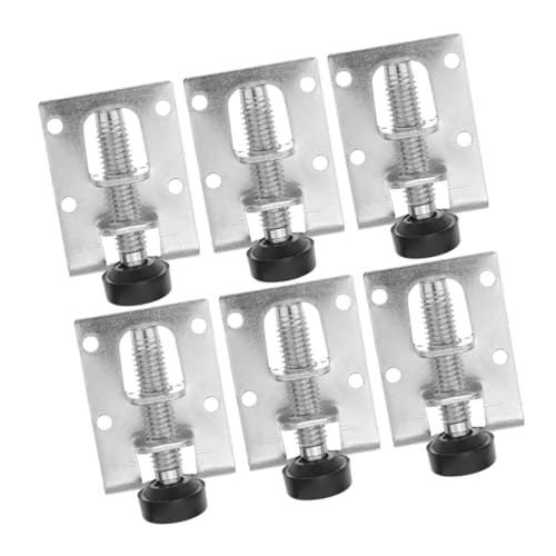 Housoutil 6 Stück Verstellbare Möbel Nivellierer Stahl Nivellierfüße Für Tisch Stühle Schränke Einfache Mikroverstellung Für Unebene Böden Anti Rutsch Design von Housoutil