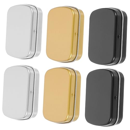 Housoutil 6stücke Pack Rechteckige Eisenprobe Aufbewahrungsboxen Kleine Objektboxen Organizer Mit Klappdesign Und Dichtem Deckel Für Süßigkeiten Kleinteile Housoutil 6stücke Pack Rechteckige Eisenprobe Aufbewahrungsboxen Kleine Objektboxen Organizer Mit Klappdesign Und Dichtem Deckel Für Süßigkeiten Kleinteile von Housoutil