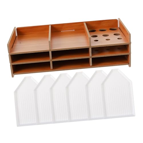 Housoutil 7 Stück Multi-Layer-tablettpalette Diamant Art Tray Organizer Tabletts Tablett-Organizer Organisatoren Diamond Art Zubehör Inhaber Groß Juwelierorganisator Stiftablage Kunststoff von Housoutil