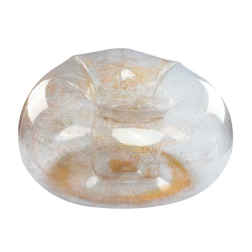 Housoutil Aufblasbare Sitze Schlag aufblasbares Sofa Outdoor aufblasbar Sofas Liege Reisen aufblasbare Couch für Erwachsene Aufblasbarer Loungestuhl klarer aufblasbarer Stuhl pvs Transparent von Housoutil