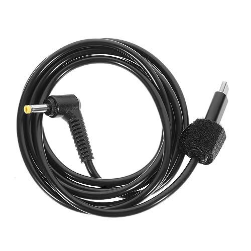 Housoutil -C-PD zum -Ladekabel Reise-Adapter USB c ladekabel tragbares Ladegerät Netzkabel Kabeladapter USB-C zu -Stromkabel Netzteil USB-C zu -Kabel Kupferkabel Schwarz von Housoutil