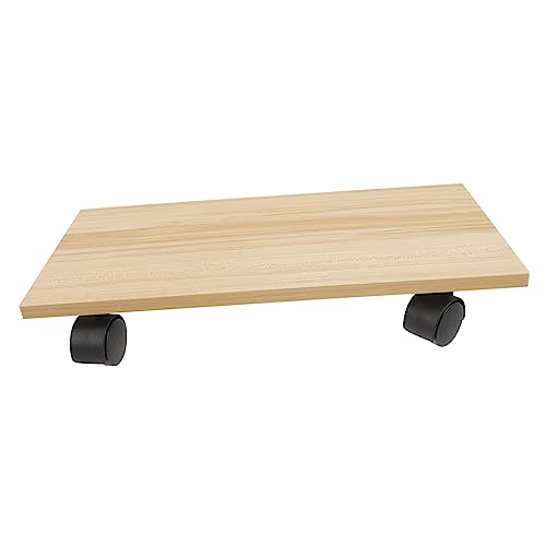 Housoutil Computer-Host-Halterung Computerständer Für Tower Stand Schreibtisch Desktop Computerwagen Mit Rädern Turm Steht Hält Computerwagenständer Mobiler Computerwagen Hölzern von Housoutil
