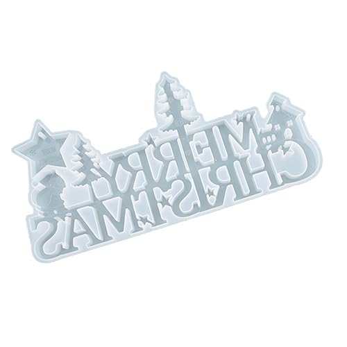 Housoutil DIY Silikonform Weihnachtsanhänger mit Englischem Umkehrbare Gießform aus Hochwertigem Langlebigem Silikon Wiederverwendbar und Leicht zu Reinigen für Kreative Bastelprojekte Housoutil DIY Silikonform Weihnachtsanhänger mit Englischem Umkehrbare Gießform aus Hochwertigem Langlebigem Silikon Wiederverwendbar und Leicht zu Reinigen für Kreative Bastelprojekte von Housoutil