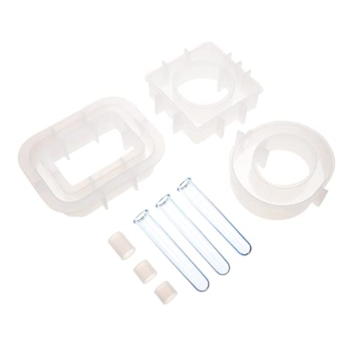 Housoutil Diy Silikonform für Vasen Teiliges mit Acryl Testrohren und Verschiedenen Silikonformen für Kreative Blumengestaltung und Hydroponik Deko Housoutil Diy Silikonform für Vasen Teiliges mit Acryl Testrohren und Verschiedenen Silikonformen für Kreative Blumengestaltung und Hydroponik Deko von Housoutil