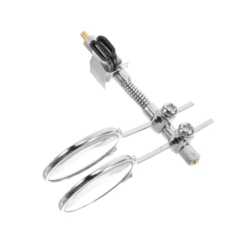Housoutil Doppellinsenlupe Lupen Lupe aufstecken Bausatz Coole Gadgets Punkt Brille mit Lupe brillenclip Vergrößerungsbrillendraht Uhrmacher-Brillenhalter Clip-on-Reader Glas Transparent von Housoutil