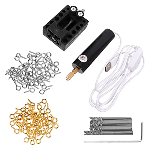 Housoutil 1 Satz Augenstecker-Set Für Schafe Mini-handbohrwerkzeug Holzbearbeitung Bohrer Bits Handbohrmaschine Zum Modellieren Mini Elektrische Schraubendreher Rotieren Perle Abs USB von Housoutil