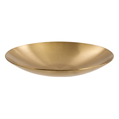 Housoutil Edelstahl Dipschale Dip Teller Beilagenschale Snack Schälchen Servierschalen Gewürzschalen Saucenschälchen Sauce Teller für Sauce Essig Gewürze Vorspeise Küche Zubehör 10cm 8 Gold von Housoutil