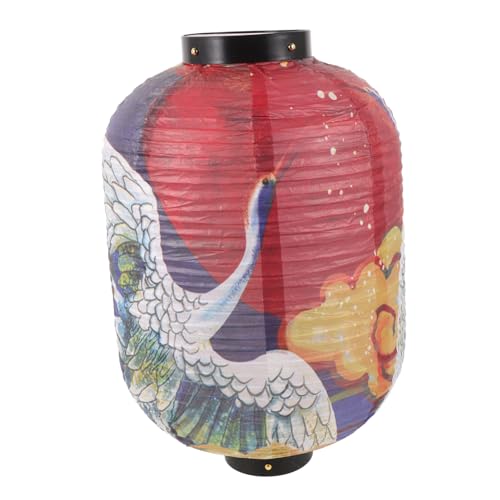 Housoutil Faltbarer Papierlampenschirm Wintermelon Form Leichter Lampenschirm aus Papier und Kunststoff für Wohnzimmer Schlafzimmer Langlebig und Installieren Klassische Chinesische Laterne von Housoutil