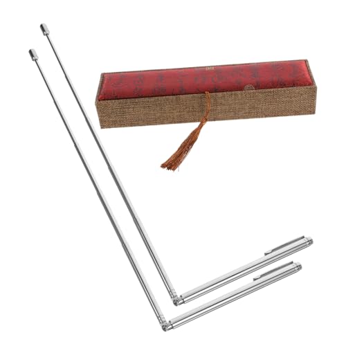 Housoutil Feng Shui Wünschelruten aus Edelstahl Flexibel und Abnehmbar Robustes Dowsing Werkzeug zur Wasser Energiesuche Leicht und Kompakt für Präzise Messungen Housoutil Feng Shui Wünschelruten aus Edelstahl Flexibel und Abnehmbar Robustes Dowsing Werkzeug zur Wasser Energiesuche Leicht und Kompakt für Präzise Messungen von Housoutil