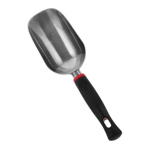 Housoutil Garten Schaufel Aluminiumlegierung Robuste Handwerkzeuge für Gartenarbeit zum Entfernen von Erde und EIS Ergonomischer Griff Orangefarbenes Design von Housoutil