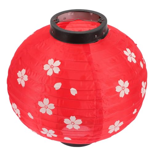 Housoutil Japanische Laterne Outdoor Hängend Rote Kirschblüten Deko Laterne Aus Seidenstoff Japanischer Stil Restaurantdekoration Robust Faltbar Wetterfest Housoutil Japanische Laterne Outdoor Hängend Rote Kirschblüten Deko Laterne Aus Seidenstoff Japanischer Stil Restaurantdekoration Robust Faltbar Wetterfest von Housoutil