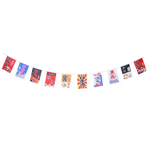 Housoutil Japanische Style Bunting Fahnen Fahnen Banner Sushi Zeichen Hängen Izakaya Stil Flag Girlande Foto Stütze Für Home Sushi Bar Restaurant Dekoration Sortierte Farbe von Housoutil