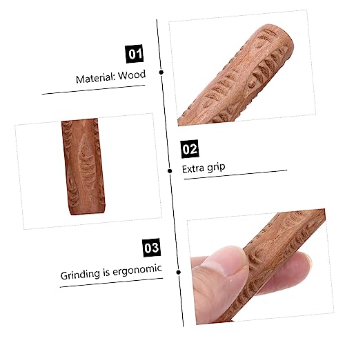 Housoutil Holzrolle Für Keramik-handbedrucktes Druckwerkzeug Für Tondruck DIY Bastelwerkzeug Für Polymerton Langlebiges Naturholz-Tool Für Keramik-bastelwerkzeug von Housoutil