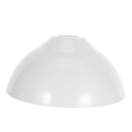 Housoutil Kunststoff Lampenschirm Dome Form Weiß Lampenschirm Ersatz für Kronleuchter Pendelleuchte Schlafzimmer Wohnzimmer Deckenleuchte Zubehör von Housoutil