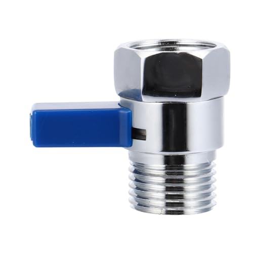 Housoutil Kupfer Absperrventil mit Griff Duscharmatur Wassersparventil für Badezimmer Einfache Installation Langlebiges Shut off Ventil für Duschkopf Durchflusskontrolle von Housoutil