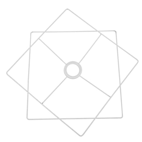 Housoutil Lampenschirm Gestell aus Solidem Eisen Quadratischer Lampenschirm Ring DIY Lampenfassung Halterung für Deckenleuchte Stehlampe Kronleuchter Einfach zu Montieren Langlebig von Housoutil