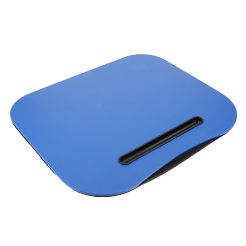 Housoutil Laptop-Schreibtisch notebookständer laptopständer notebookstaänder Laptop Halterung Laptop Desk Falten Tablett Klappbarer Laptoptisch faltbar für Schoß Laptop-Bettständer MDF Blue von Housoutil