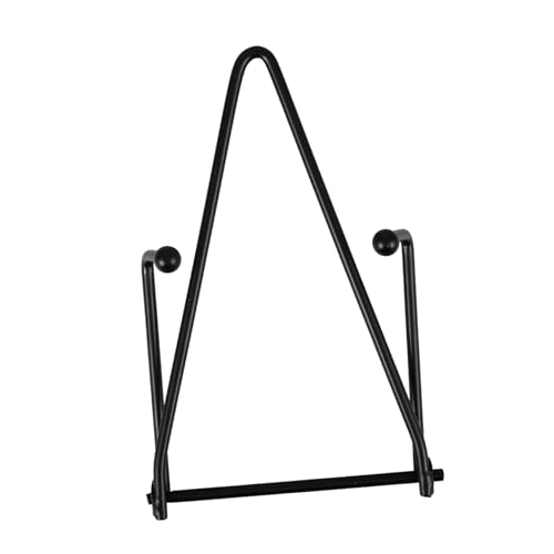 Housoutil Metal Display Stand für Wand und Tisch Rutsch Platte Halter aus Robustem Metall Platzsparend Leicht für Teller und Bildpräsentation Moderner Minimalistischer Stil Schwarz Klein Housoutil Metal Display Stand für Wand und Tisch Rutsch Platte Halter aus Robustem Metall Platzsparend Leicht für Teller und Bildpräsentation Moderner Minimalistischer Stil Schwarz Klein von Housoutil