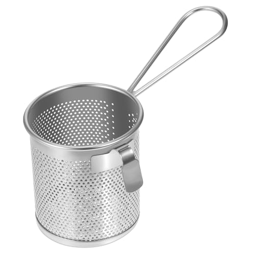 Housoutil Metallsieb Kochen Filter L?ffel Pasta Nudelsiebkorb Netzsieb Frittierkorb Spaghettisieb Netzsieb Mit Griff (L) Nudel Sieb Mit Griff Pasta Spargeltopf Klein Spargeltopf Klein von Housoutil