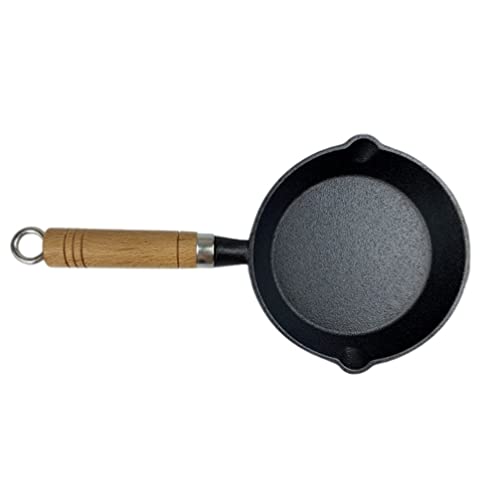 Housoutil Mini Bratpfanne Eierpfanne Kleine Pfanne Pancake Pfanne 13cm Antihaftbeschichtung Universalpfannen für Camping Kochen Steaks Eierbrötchen Frühstückseier Induktionsherd Gasherd von Housoutil