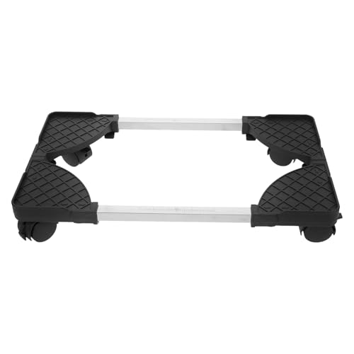 Housoutil Mobiler PC Ständer mit Verstellbarer CPU Halter für Tower Schwarzer Computer Tower Stand unter Schreibtisch Robust und Korrosionsbeständig von Housoutil