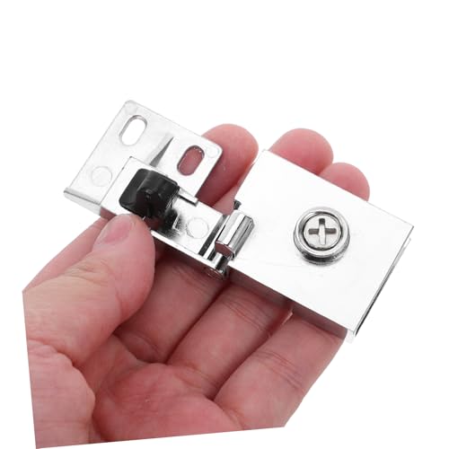Housoutil No-drill Glass Door Hinges aus Metall mit Eckschutz Edelstahl Glas-klemmhalter für Glasvitrinen und Duschkabinen Geräuschlos Installieren Vielseitig Einsetzbar für Schaukästen und von Housoutil