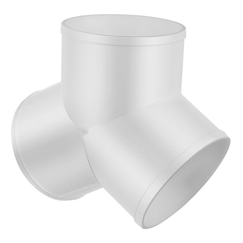 Housoutil PVC Y Form Abluftrohrverbinder Leichter und Robuster PVC Rohrverbinder mit Glatter Innenfläche Geräuscharm Installieren Geeignet als Y Abzweig Verbinder für Lüftungsschläuche und Housoutil PVC Y Form Abluftrohrverbinder Leichter und Robuster PVC Rohrverbinder mit Glatter Innenfläche Geräuscharm Installieren Geeignet als Y Abzweig Verbinder für Lüftungsschläuche und von Housoutil