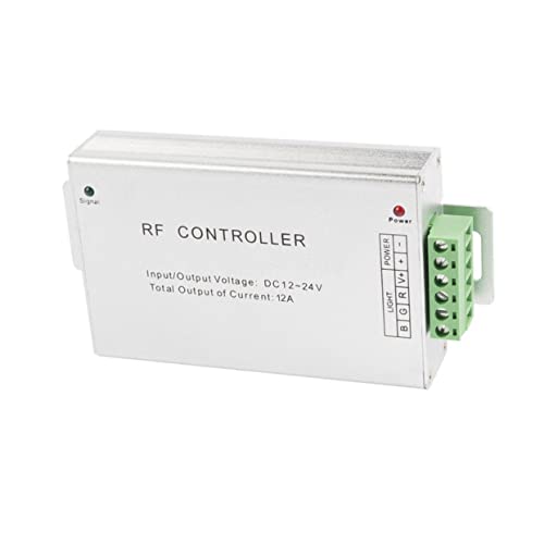 Housoutil RF-Controller Rf-LED-Controller rf fernbedienung HF-drahtlos Regler Batterie kabellos Weiß 12a von Housoutil