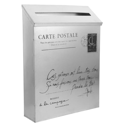 Housoutil Vintage-briefkasten Aus Eisen – Wandmontierter Briefkasten Rustikaler Außenbriefkasten Home-Office-briefkasten Housoutil Vintage-briefkasten Aus Eisen – Wandmontierter Briefkasten Rustikaler Außenbriefkasten Home-Office-briefkasten von Housoutil